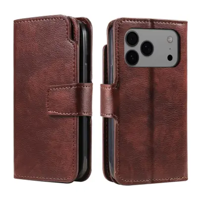 Trolsk Leather Wallet (iPhone 17 Pro) - Svart