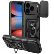 Trolsk Mobilskal Stöttåligt med Kameraskydd och Stativ (iPhone 17 Pro/18 Pro) - Röd