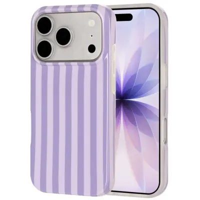 Trolsk Randigt Skal (iPhone 17 Pro/18 Pro) - Rosa