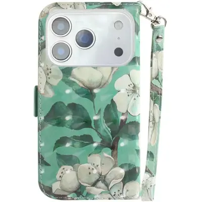 Trolsk Watercolor Flowers Wallet (iPhone 17 Pro)