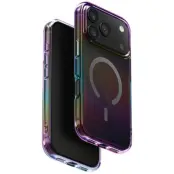 UNIQ iPhone 17 Pro Mobilskal MagSafe Iridescia - Midnattskvarts
