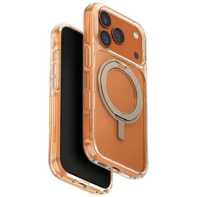 UNIQ iPhone 17 Pro Mobilskal Swivix 360 Rotating Kickstand - Guld