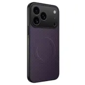 WANLONFENG iPhone 17 Pro Mobilskal MagSafe Carbon Fiber TQ