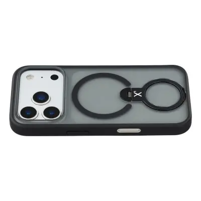 X-LEVEL iPhone 17 Pro Mobilskal med Kickstand Anti Drop Svart