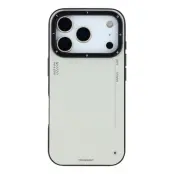 YOUNGKIT iPhone 17 Pro Mobilskal MagSafe PU-Läder - Silver