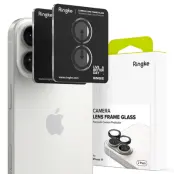 [2-Pack] Ringke iPhone 17 Härdat Glas Kameraskydd - Svart