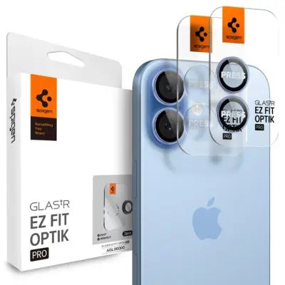 [2-pack] Spigen iPhone 17 Härdat Glas Kameraskydd EZ Fit - Blå