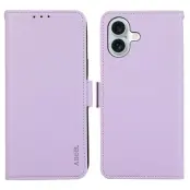 ABEEL iPhone 17 Fodral Läder med RFID-skydd - Lila