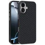 ABEEL iPhone 17 Mobilskal MagSafe Carbon Fiber - Svart