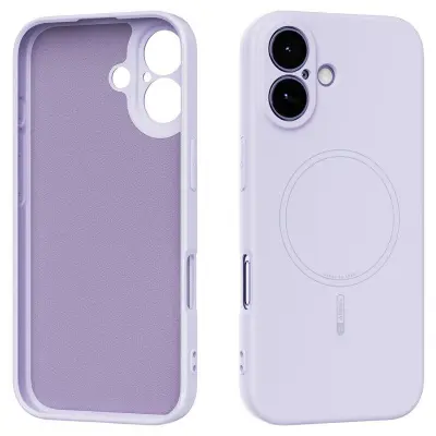 ABEEL iPhone 17 Skal MagSafe Kompatibel Lila Liquid Silicone
