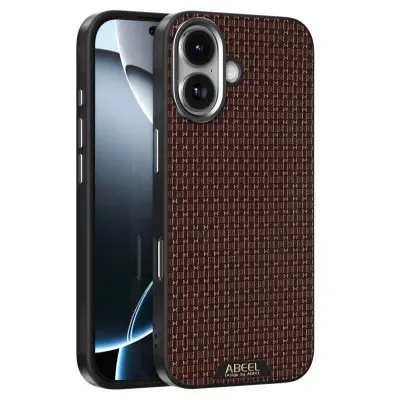 ABEEL iPhone 17 Skal MagSafe Texturerad Micro-Prägling Kaffe