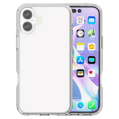 AMORUS iPhone 17 Mobilskal Shockproof - Clear Vit