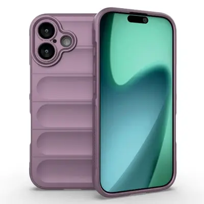 AMORUS iPhone 17 Mobilskal Shockproof TPU Rugged - Lila