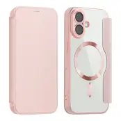 AMORUS iPhone 17 Plånboksfodral MagSafe RFID Blocking - Rosa