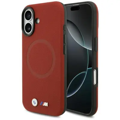 BMW iPhone 17 Mobilskal MagSafe M FW Metal Logo - Röd