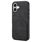 DENIOR iPhone 17 Fodral PU Läder + TPU + PC - Svart