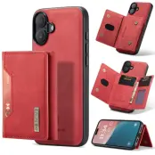 DG.MING M2 Series Mobilskal till iPhone 17 PU + PC + TPU Röd