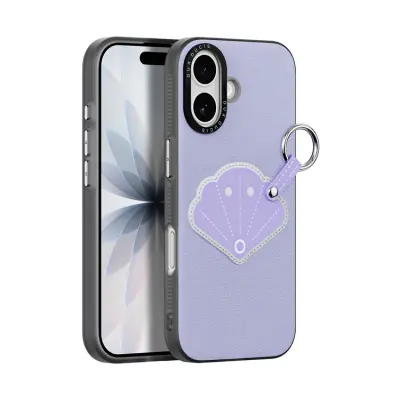 DUX DUCIS iPhone 17 Mobilskal med Fingerring/Rem Luvy Series (Lilac Purple&Shell)