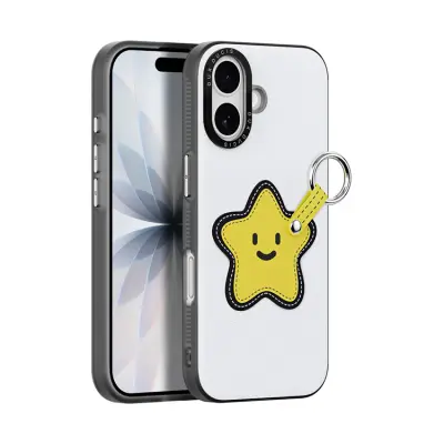 DUX DUCIS iPhone 17 Mobilskal med Fingerring/Rem Luvy Series (Snövit&Stjärna)