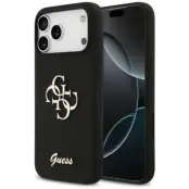 Guess Mobilskal till iPhone 17 4G Big Logo Cord Stap Crossbody - Svart