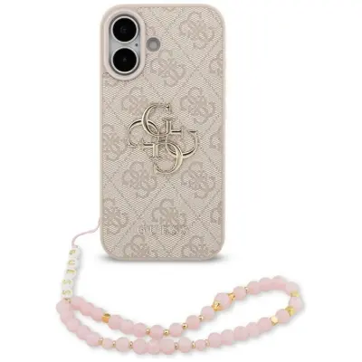 Guess iPhone 17 Mobilskal 4G Strap 4G Classic Logo - Rosa