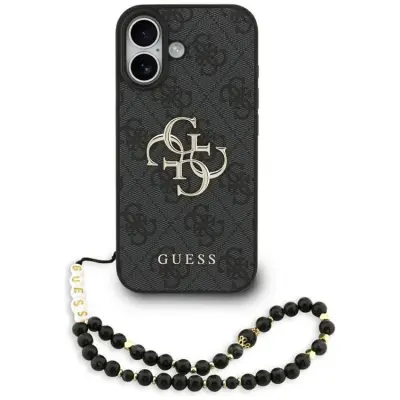 Guess iPhone 17 Mobilskal 4G Strap 4G Classic Logo - Svart