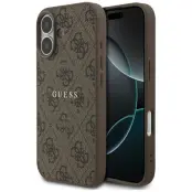 Guess Mobilskal till iPhone 17 MagSafe 4G Ring Classic Logo - Brun