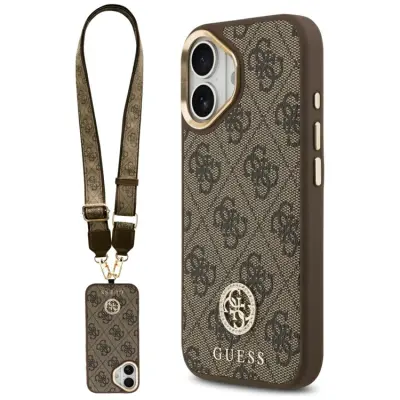 Guess iPhone 17 Mobilskal MagSafe 4G Strass Logo&Big Strap