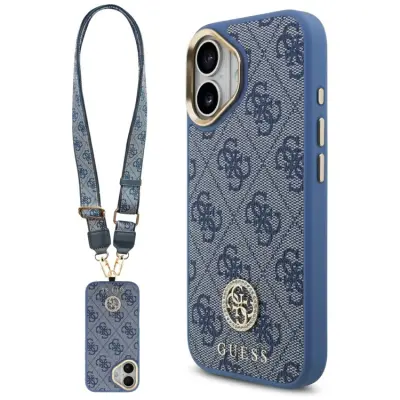 Guess iPhone 17 Mobilskal MagSafe 4G Strass Logo&Big Strap