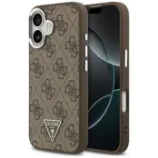 Guess Mobilskal till iPhone 17 MagSafe 4G Triangle Logo - Brun