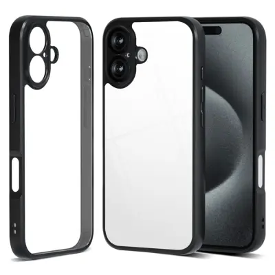 IBMRS iPhone 17 Mobilskal Anti-Fall Soft - Transparent/Svart