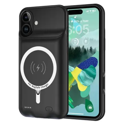 iPhone 17 Batteriskal Magsafe 6000mAh A29 - Svart