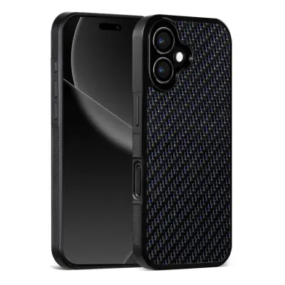 iPhone 17 Mobilskal Aramid Fiber Shockproof - Blå