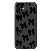Mobilskal till iPhone 17 Bow Pattern Printing Straight - Svart