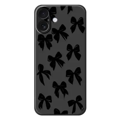 iPhone 17 Mobilskal Bow Pattern Printing Straight - Svart