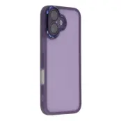 iPhone 17 Mobilskal Electroplated Kameraram - Transparent Lila