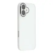 iPhone 17 Mobilskal Electroplated Kameraram - Transparent Vit