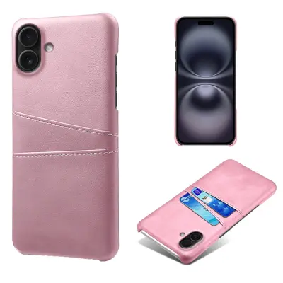 iPhone 17 Mobilskal Korthållare Dual - Roséguld