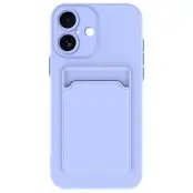 iPhone 17 Mobilskal Korthållare TPU - Lila
