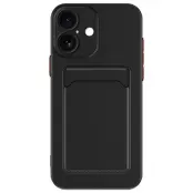 iPhone 17 Mobilskal Korthållare TPU - Svart