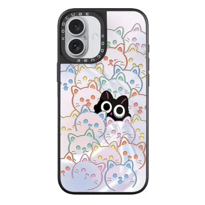 iPhone 17 Mobilskal MagSafe Aluminium Silikon (Style D)