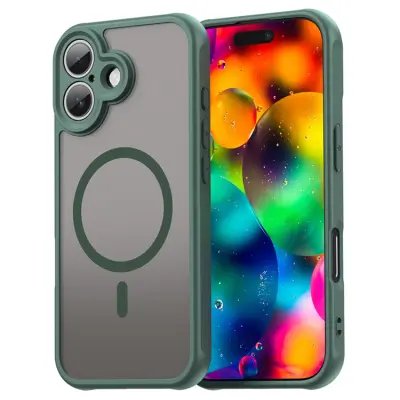 iPhone 17 Mobilskal MagSafe Anti Drop - Grön