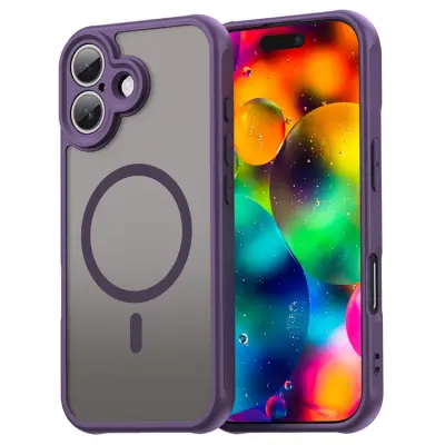 iPhone 17 Mobilskal MagSafe Anti Drop - Lila