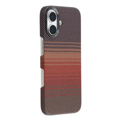 iPhone 17 Mobilskal MagSafe Aramid Fiber Gradient - Gul