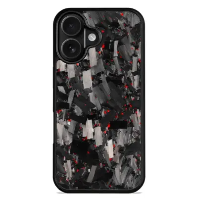 iPhone 17 Mobilskal MagSafe Aramid Fiber Large Texture - Röd