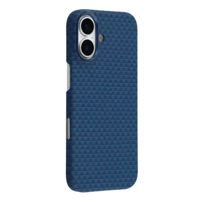 iPhone 17 Mobilskal MagSafe Carbon Fiber - Blå