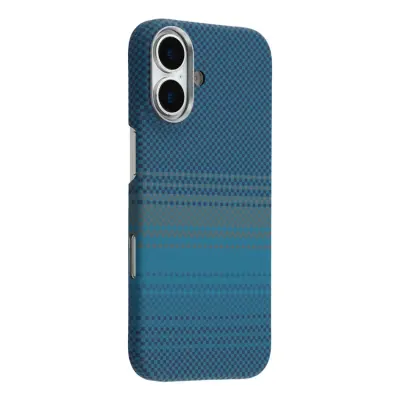 iPhone 17 Mobilskal MagSafe Carbon Fiber - Solnedgångsblå