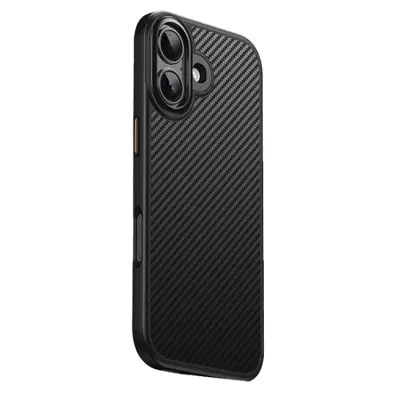 iPhone 17 Mobilskal MagSafe Carbon Fiber Texture - Svart
