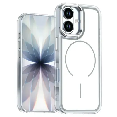 iPhone 17 Mobilskal Magsafe Electroplated - Vit