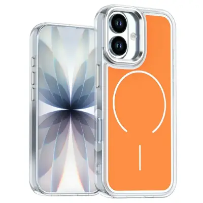 iPhone 17 Mobilskal Magsafe Electroplated - Orange (Orange)